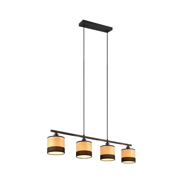 Lustră neagră/în culoare naturală Bolzano – Reality-image-2