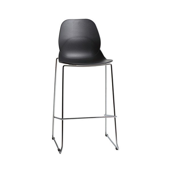 Set 4 scaune bar Marckeric Greta, negru-image-2