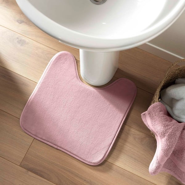 Covoraș de baie roz pentru WC 45x45 cm Vitamine – douceur d'intérieur-image-1