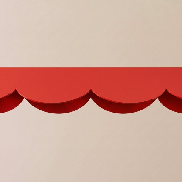 Lustră roșie LED din aluminiu BISCUIT – Thoro-image-3