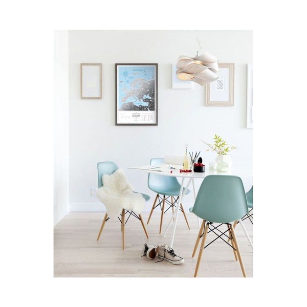 Hartă de răzuit a Europei Scratch Map of the Europe Silver-image-1