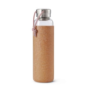 Sticlă pentru apă cu husă din silicon Black + Blum G-Bottle, 600 ml, bej