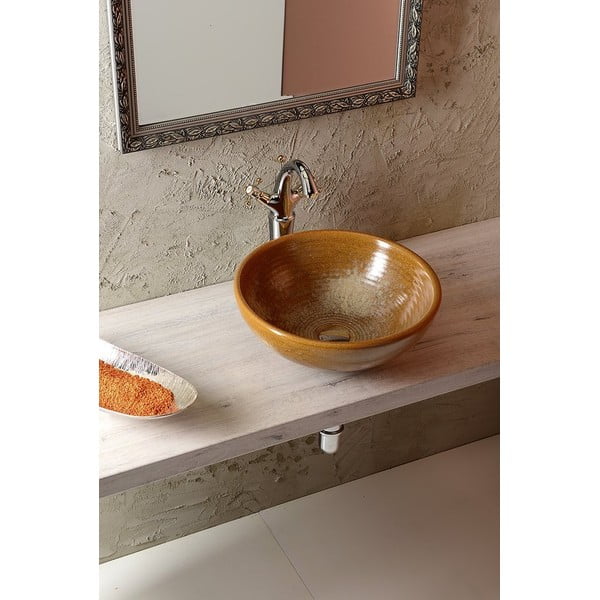 Baterie argintiu-lucioasă/aurie pentru chiuvetă înaltă Antea – Sapho-image-2