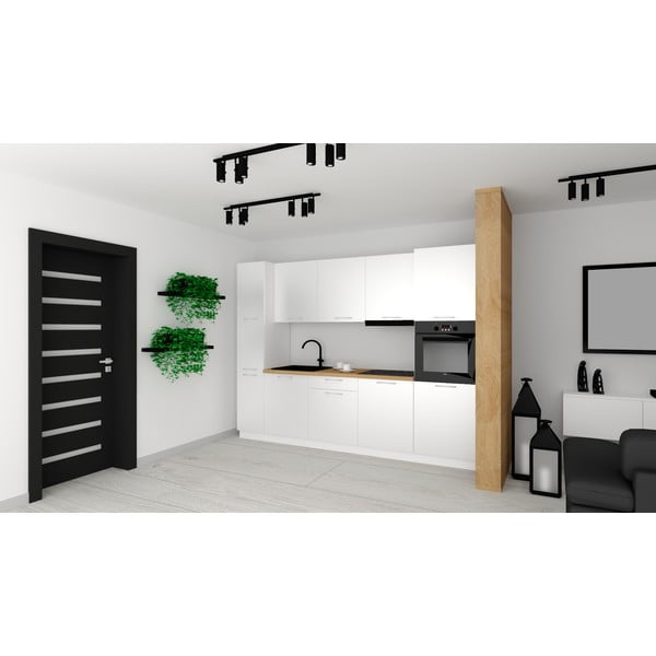 Bucătărie dreaptă cu blat 280 cm Lyle – STOLKAR