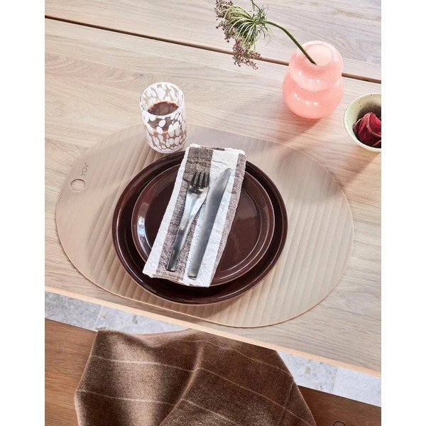 Farfurii teracotă 2 buc. adânci din teracotă ø 19 cm Yuka – OYOY Living Design-image-1