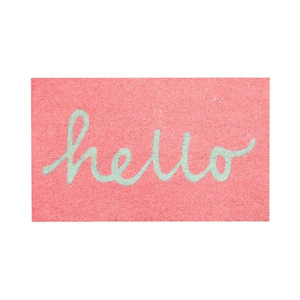 Covoraș intrare Hello Pink