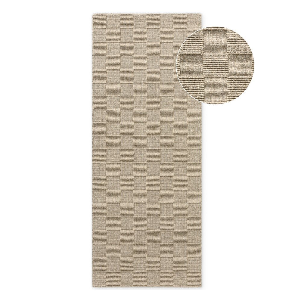Covor tip traversă bej țesut manual din lână 80x200 cm Scala – Villeroy&Boch