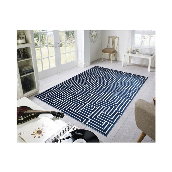 Covor Webtappeti Reflex Faro, 140 x 200 cm, albastru
