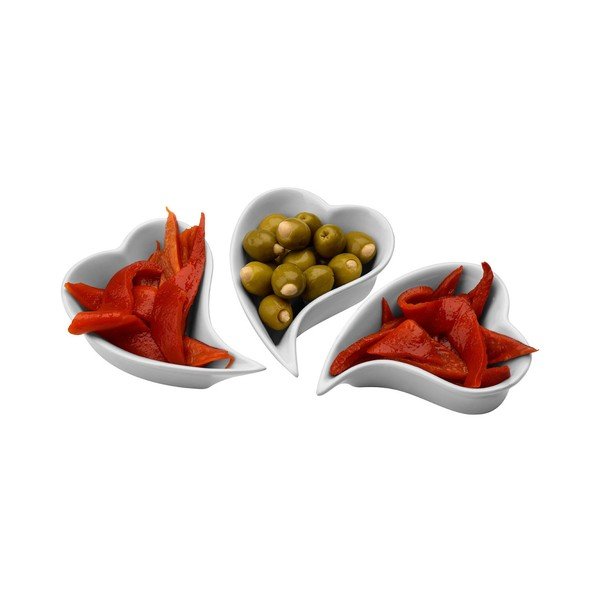 Set 3 boluri servire Premier Housewares Heart Shape-image-1