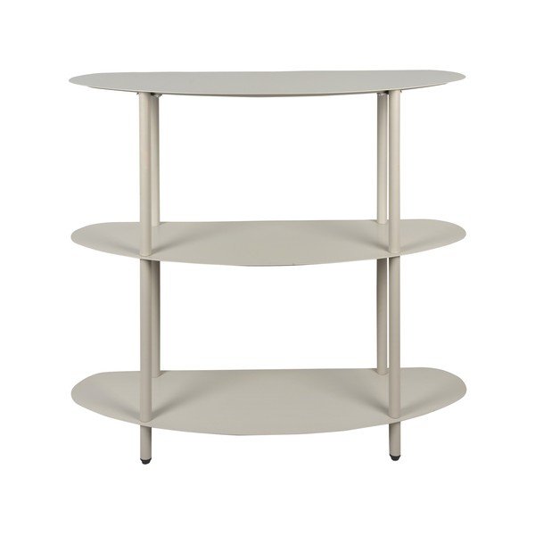 Etajeră gri din metal 90x82x28 cm Riqueza – Leitmotiv-image-2
