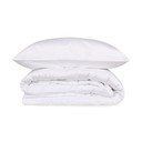 Lenjerie de pat albă din bumbac satinat pentru pat dublu, extinsă 240x220 cm Elegant – Mijolnir