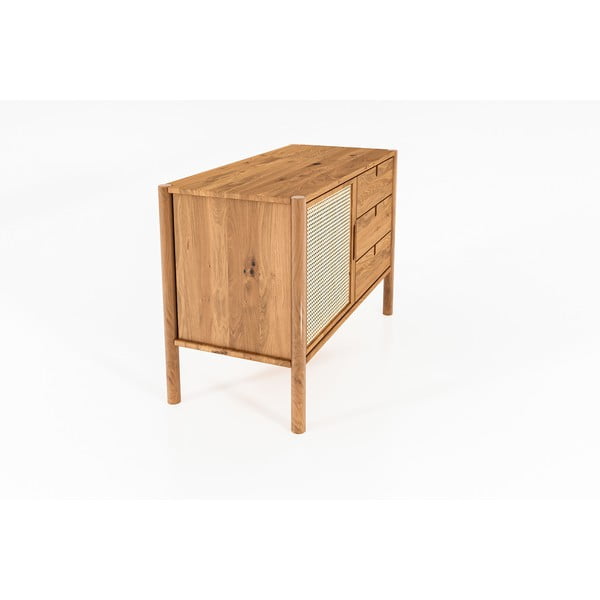 Comodă joasă din lemn de stejar 97x69 cm Pola - The Beds-image-3