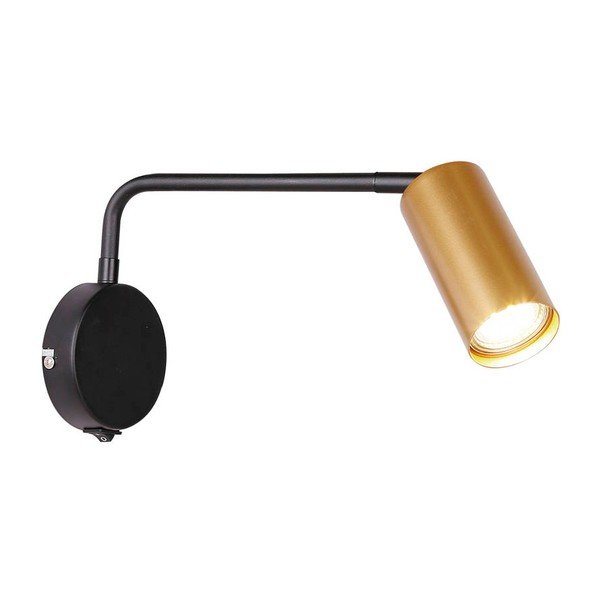 Aplică de perete negru/auriu din metal Tina – Candellux Lighting-image-3
