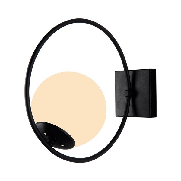 Aplică de perete neagră ø 15 cm Ates – Squid Lighting