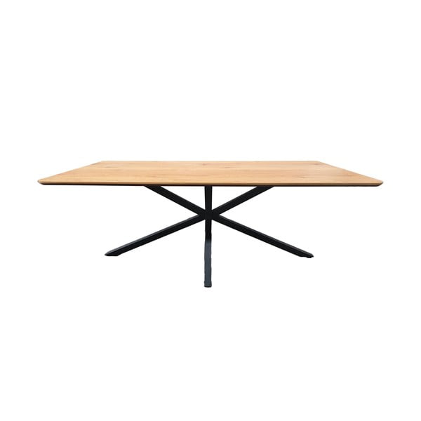 Masă de dining cu blat cu aspect de lemn de stejar 100x200 cm Cesura – Unique Furniture