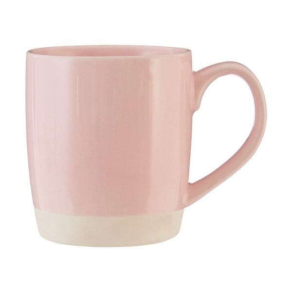 Cană din gresie ceramică Premier Housewares, 370 ml, roz
