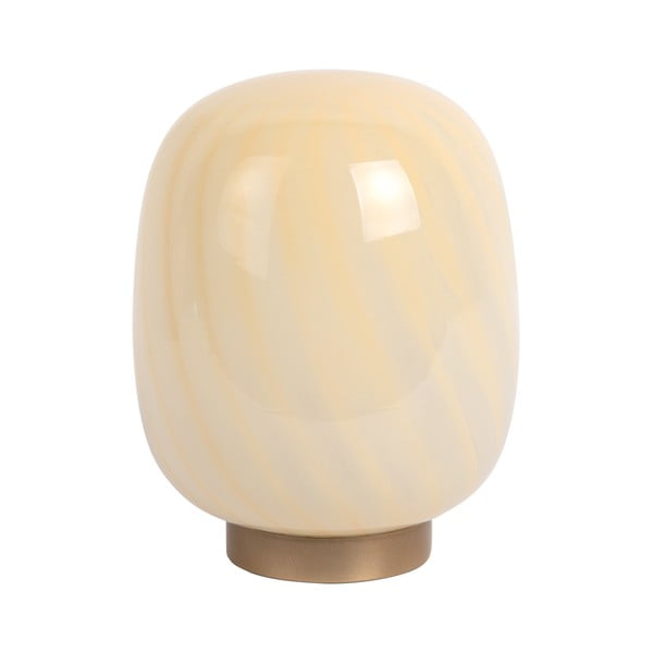 Veioză galben-deschis cu abajur din sticlă (înălțime 20 cm) Summer Globe – Leitmotiv