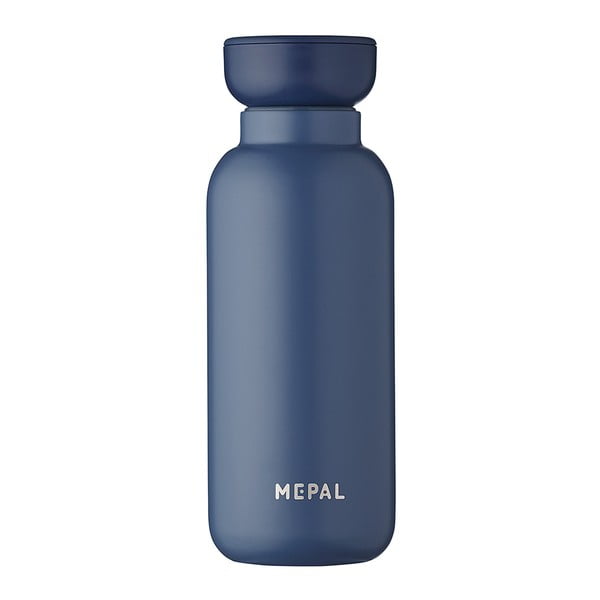 Sticlă albastru-închis din oțel inoxidabil 350 ml Nordic denim – Mepal