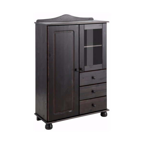 Set mobilier din lemn de pin cu 3 piese Støraa Ella, maro închis-image-4