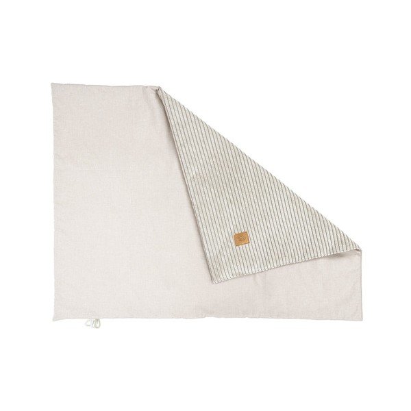 Pătură pentru copii crem din catifea reiată 100x77 cm – Meowbaby-image-1