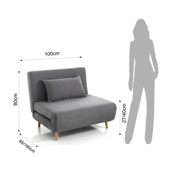 Fotoliu extensibil Tomasucci Shift, gri-image-2