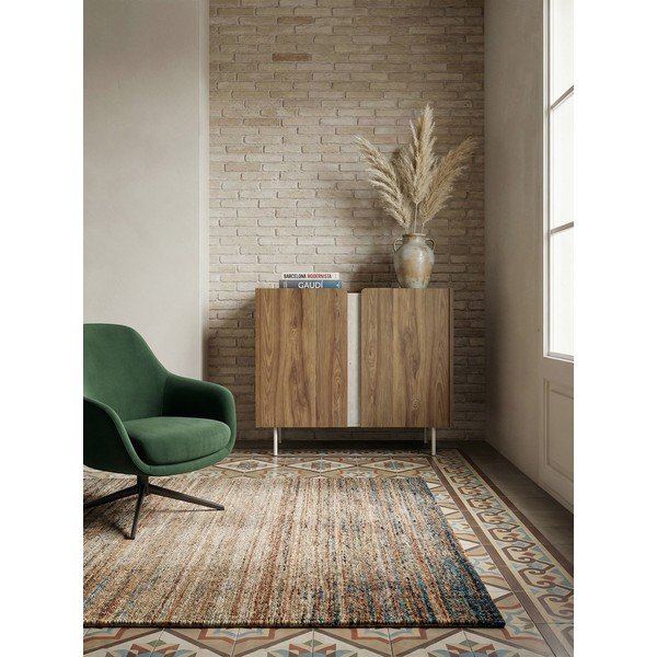 Dulap în culoare naturală cu aspect de lemn de stejar 100x82,5x40 cm Lucile – Marckeric-image-1