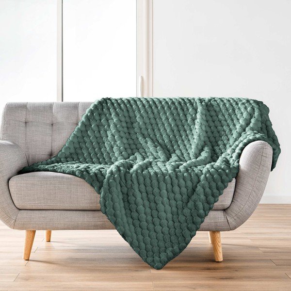 Pătură verde din micropluș/cocolino 220x240 cm Frosty – douceur d'intérieur-image-3