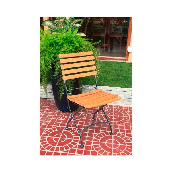 Fotoliu de grădină maro din lemn masiv Vienna – Garden Pleasure-image-1