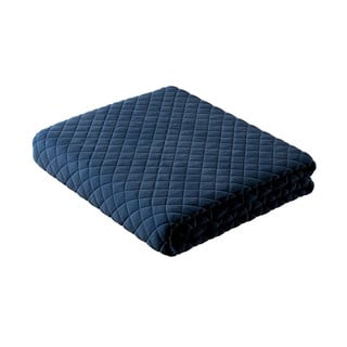 Cuvertură albastră matlasată pentru pat dublu 170x210 cm Posh Velvet - Yellow Tipi