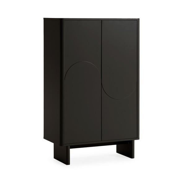 Dulap negru 80x130x40 cm Solei – MOME-image-2