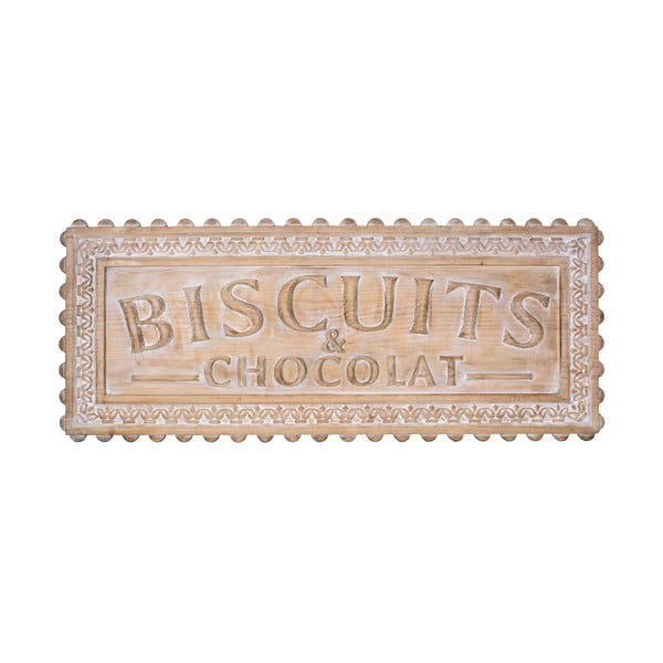 Plăcuță decorativă din lemn Antic Line Biscuits et Chocolat