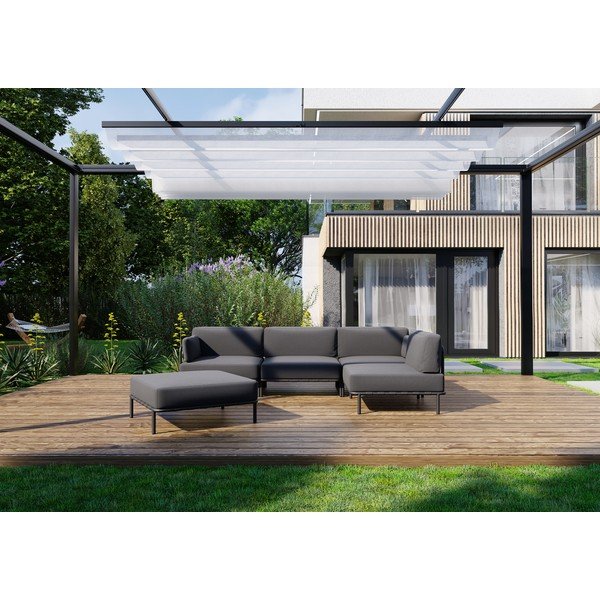 Canapea modulară de grădină gri închis 234 cm Salve – Sit Sit-image-1