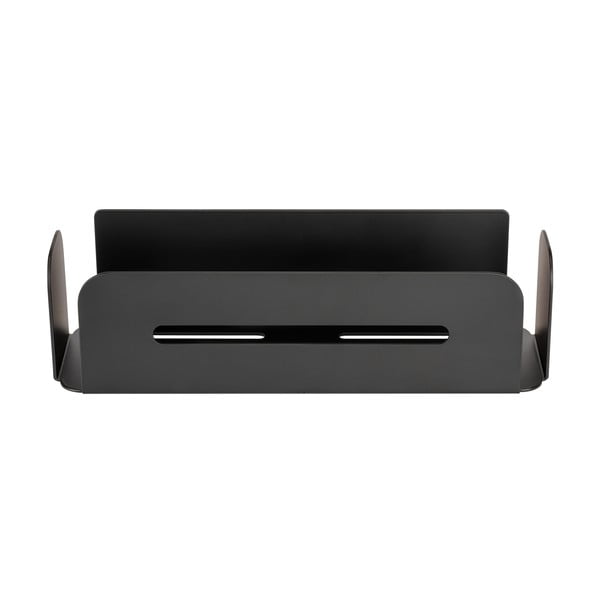 Raft pentru baie negru mat autoadeziv din metal Bivio – Wenko-image-1