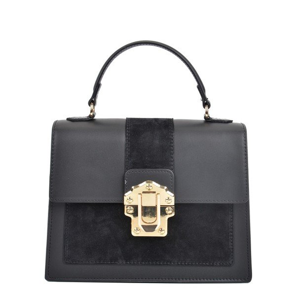 Geantă din piele Isabella Rhea, 22 x 27 cm, negru