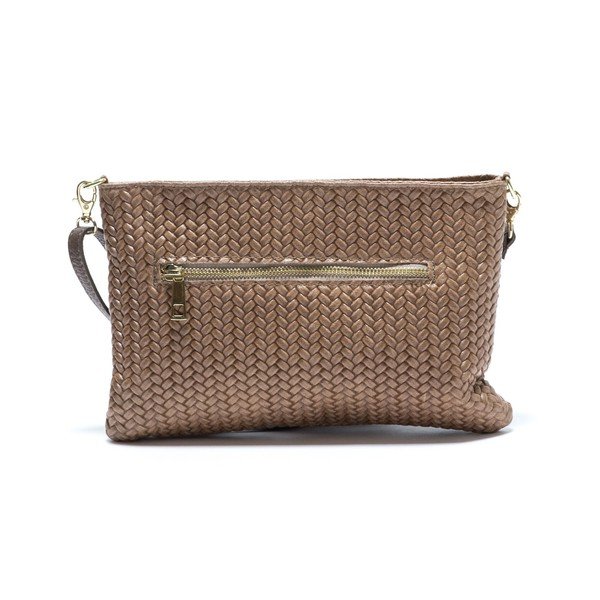 Geantă din piele Isabella Rhea no.  8029, gri cu maro-image-1