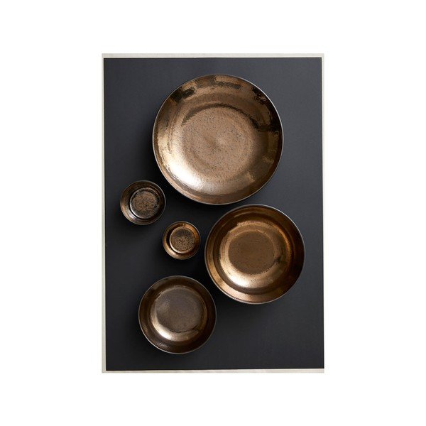 Bol servire din gresie ceramică Bitz, ø 14 cm, negru-image-1