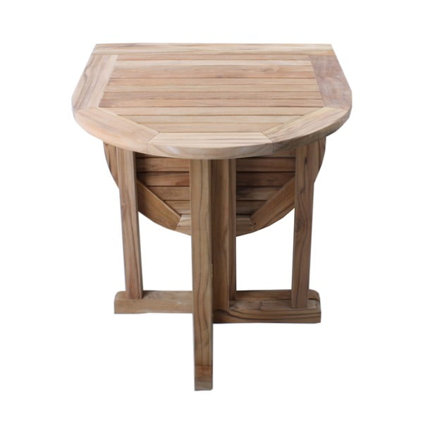 Masă pliabilă de grădină din lemn de tec Garden Pleasure Solo, 120 x 60 cm-image-2