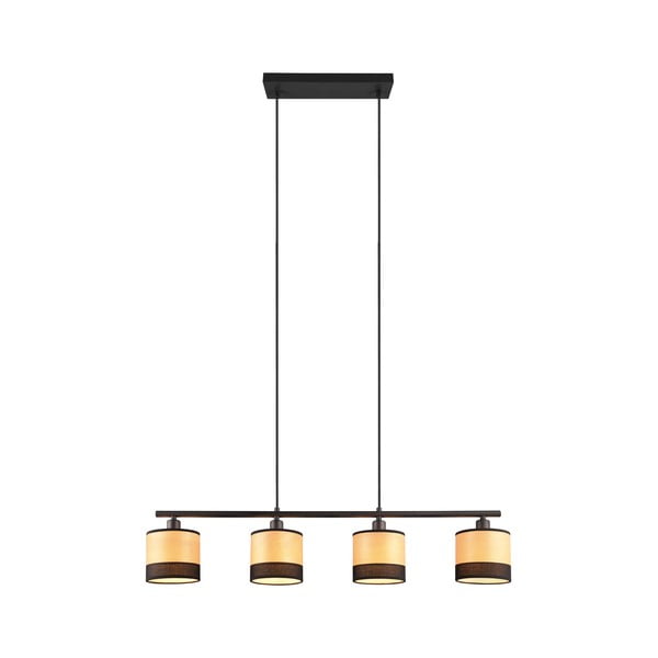 Lustră neagră/în culoare naturală Bolzano – Reality-image-1