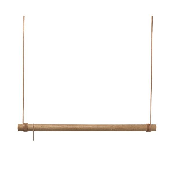 Cuier de perete în culoare naturală din lemn de stejar 110 cm Swing L – LIND DNA