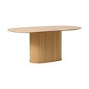 Masă de dining cu blat cu aspect de lemn de stejar 95x180 cm Nola – Unique Furniture