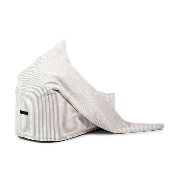 Fotoliu puf pentru copii gri închis cu tapițerie din catifea reiată Cocoon 120 – SLOWDOWN-image-3