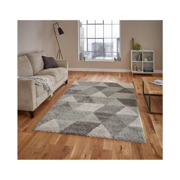Covor Think Rugs Royal Nomadic Grey & Aqua Green, 120 x 170 cm-image-1