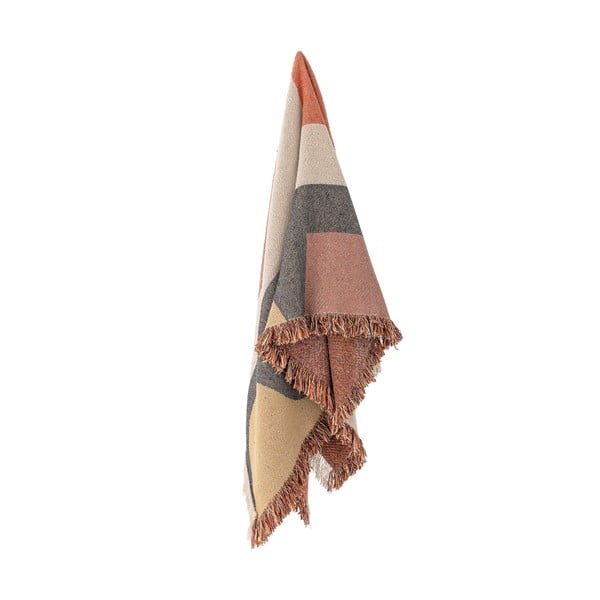 Pătură maro din bumbac reciclat 130x160 cm Arni – Bloomingville