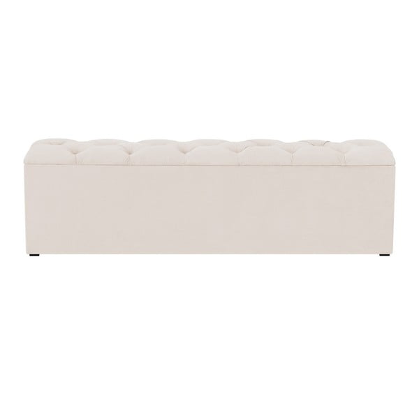 Ladă tapițată cu spațiu de depozitare Kooko Home Manna, 47 x 160 cm, bej-image-2