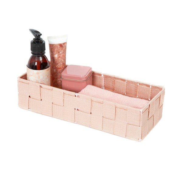 Organizator pentru baie Compactor Stan, 30 x 12 cm, roz-image-1