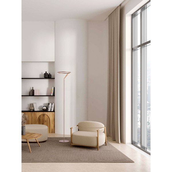 Lampadar roz auriu LED cu intensitate reglabilă din aluminiu (înălțime 168 cm) Tilia – Nova Luce-image-1