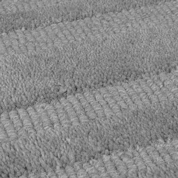 Covor gri țesut manual din lână 200x290 cm Zen Rectangles – Flair Rugs-image-2