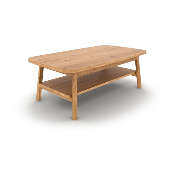 Măsuță de cafea în culoare naturală din lemn   de stejar 70x110 cm Twig – The Beds-image-2