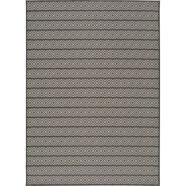 Covor de exterior Universal Tokio Stripe, 60 x 110 cm, gri închis