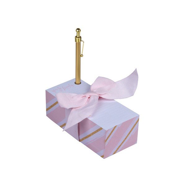 Bloc notițe cu pix Tri-Coastal Design Rosé-image-3